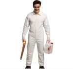white jumpsuit